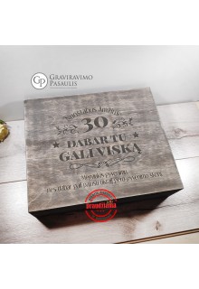Graviruota vyno dėžė "Dabar tu gali viską"